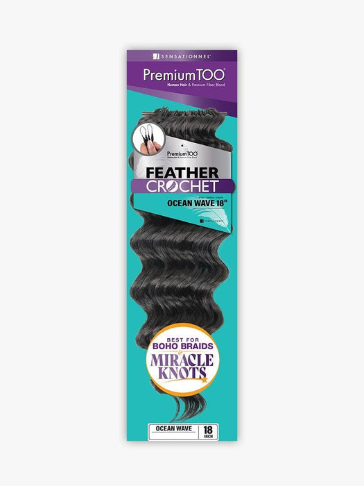Sensationnel Premium TOO Feather Crochet - Ocean Wave 18"