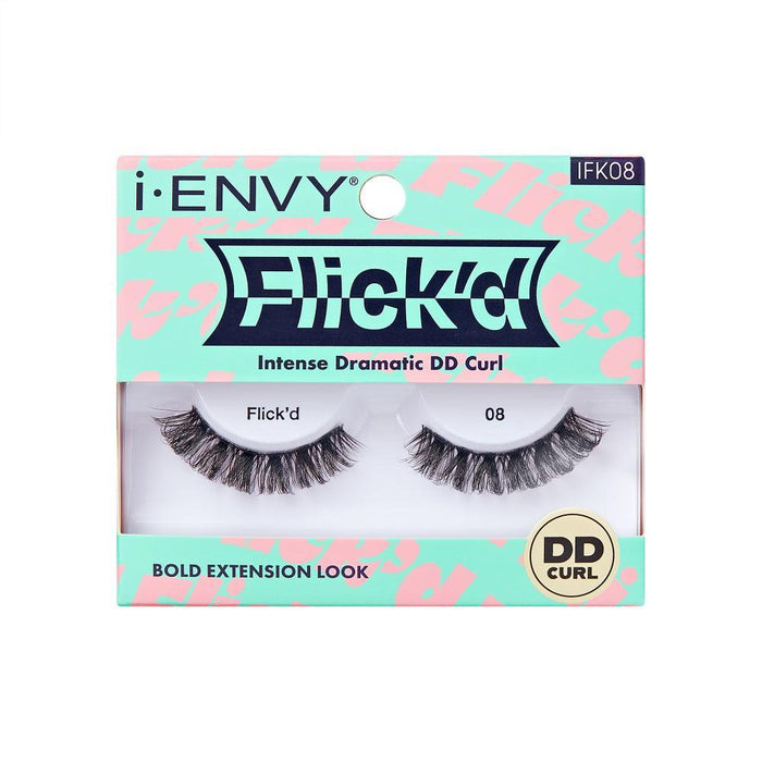 i-Envy by KISS 3D Flick'd Lashes - DD Curl #08