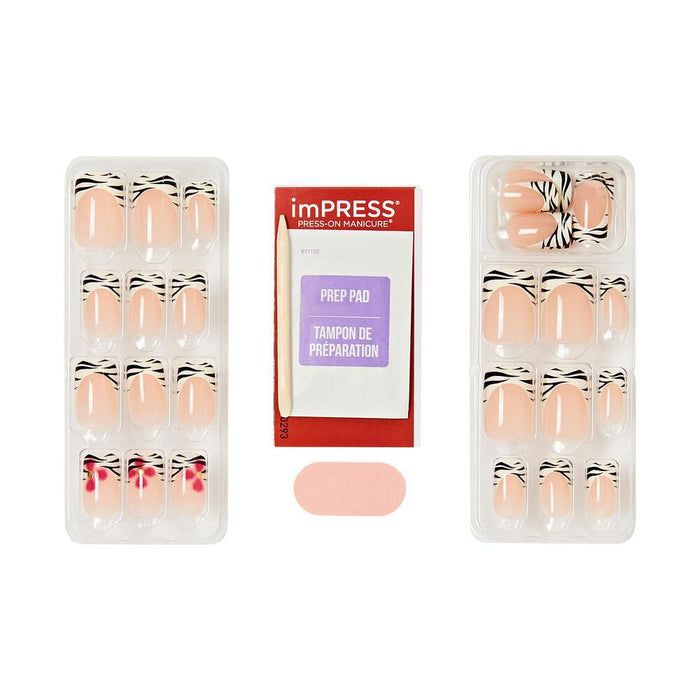 KISS imPRESS No Glue Maincure Press On Nails - Frilly