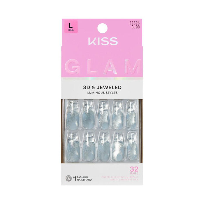 KISS Glam Jeweled Nails - Seraphic