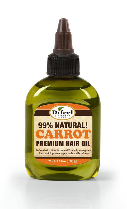 Difeel Premium Natural Hair Oil - Carrot 2.5oz