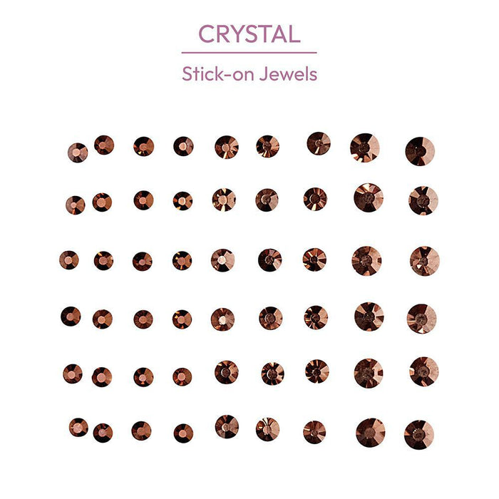Gold Finger Crystal Stick-On Jewels