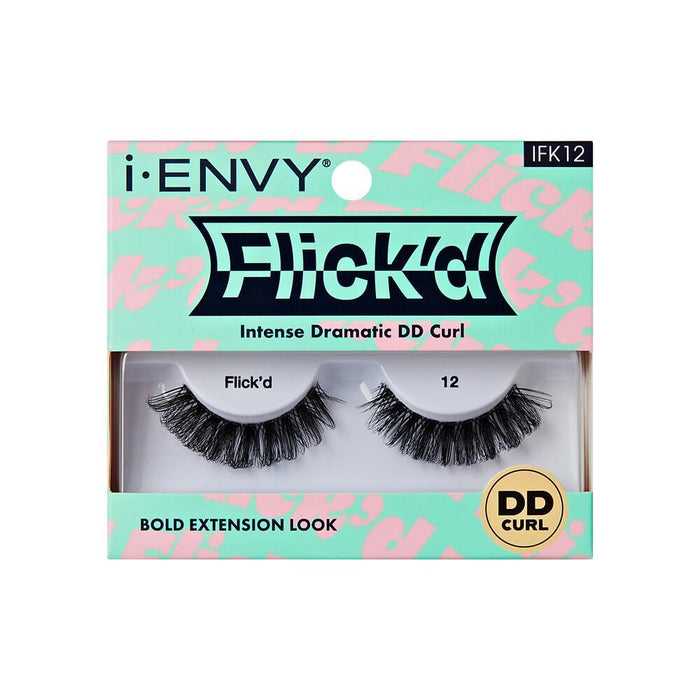 i-Envy by KISS 3D Flick'd Lashes - DD Curl #12