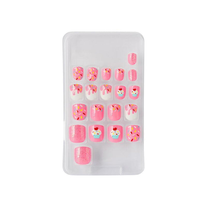 Gold Finger Little Diva Stick On Nails - Pink Crush