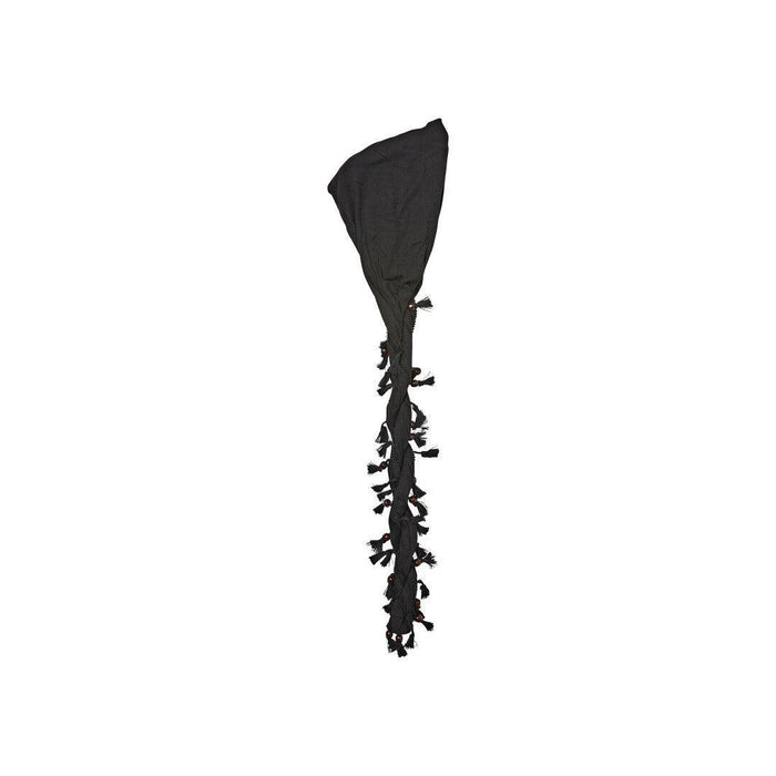 RED by KISS Satin Lined Halo Turban - Black with Beaded Tassel