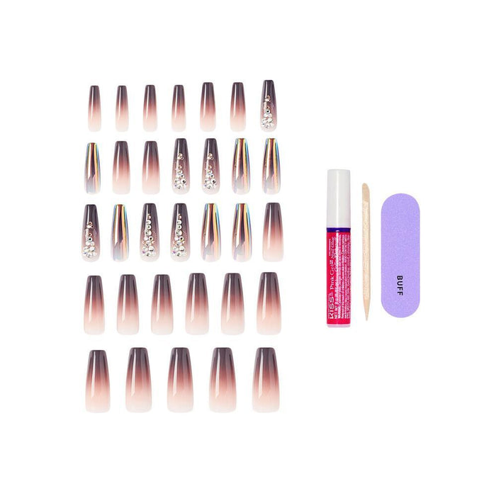 KISS Glam Jeweled Nails - Amped