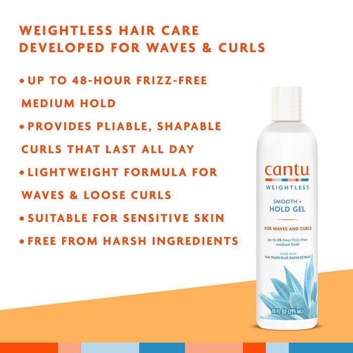 Cantu Weightless Smooth + Hold Gel 10oz