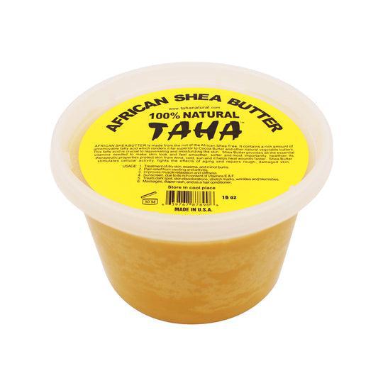 TAHA 100% Natural Shea Butter 16oz - Solid