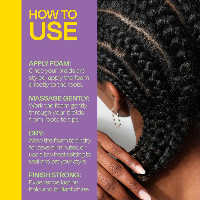 Lock'N Sleek Braid and Hold Foam 8oz