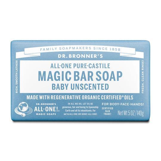 Dr Bronner's Pure Castile Magic Bar Soap 5oz - Baby Unscented