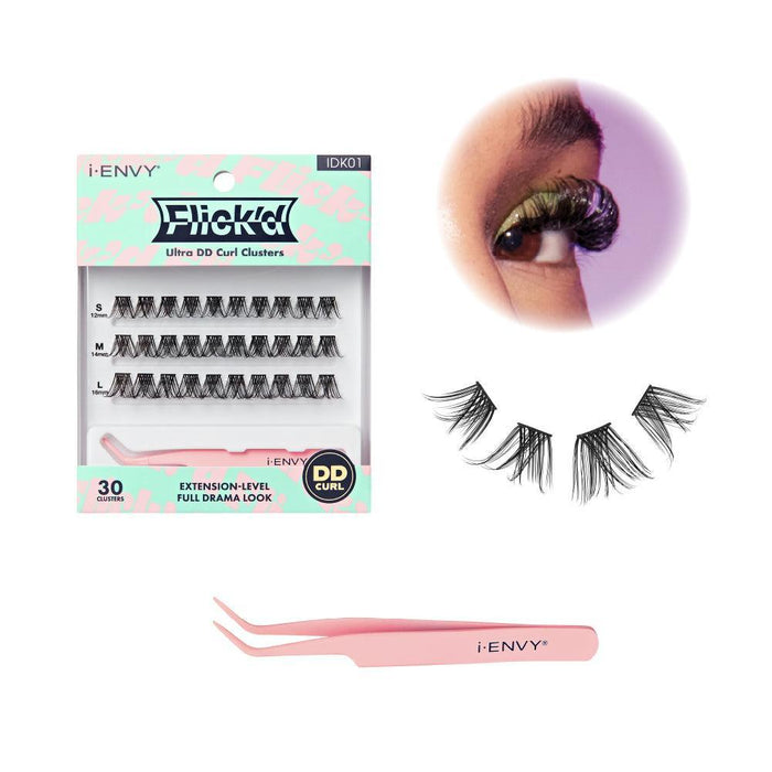 i-ENVY by KISS Flick'd Ultra DD Curl Cluster Lashes