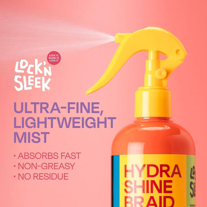 Lock'N Sleek Hydra Shine Braid Spray 12oz