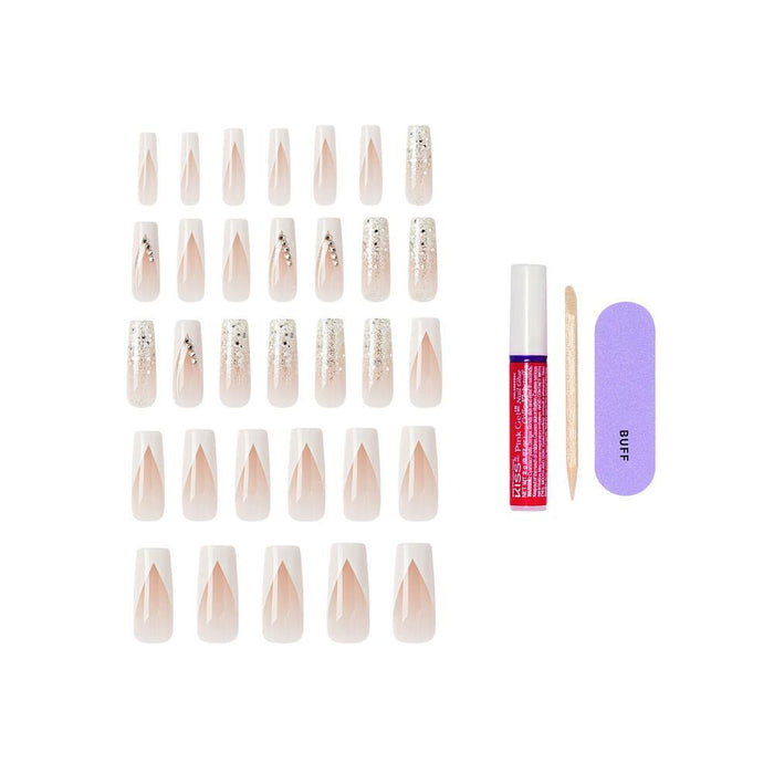 KISS Glam Jeweled Nails - Rent Free