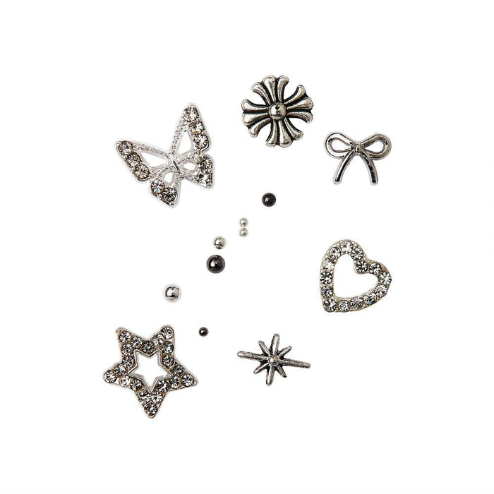 KISS Nail Art Charms - Silver