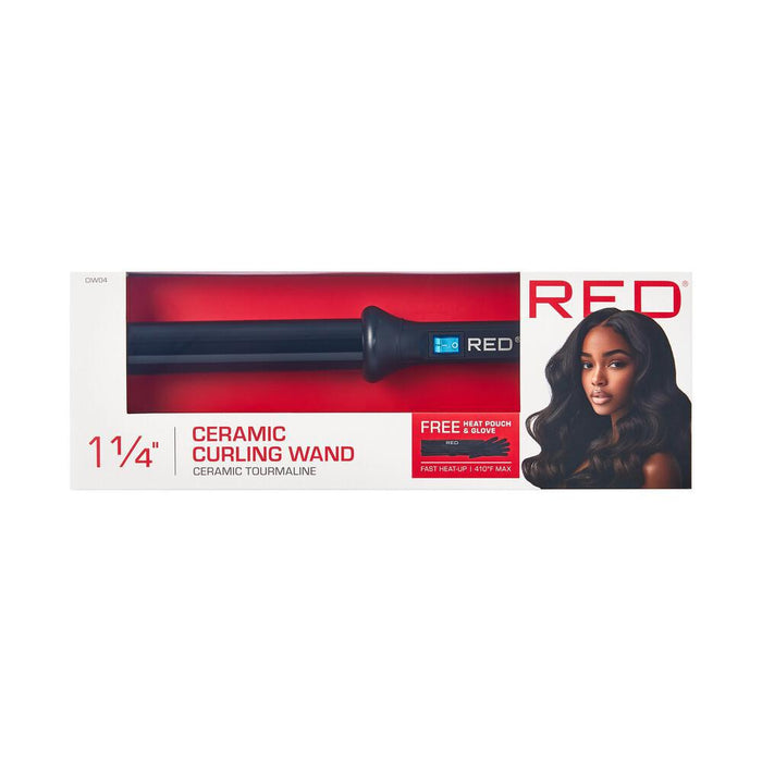 RED by KISS Ceramic Curling Wand - 1 1/4"