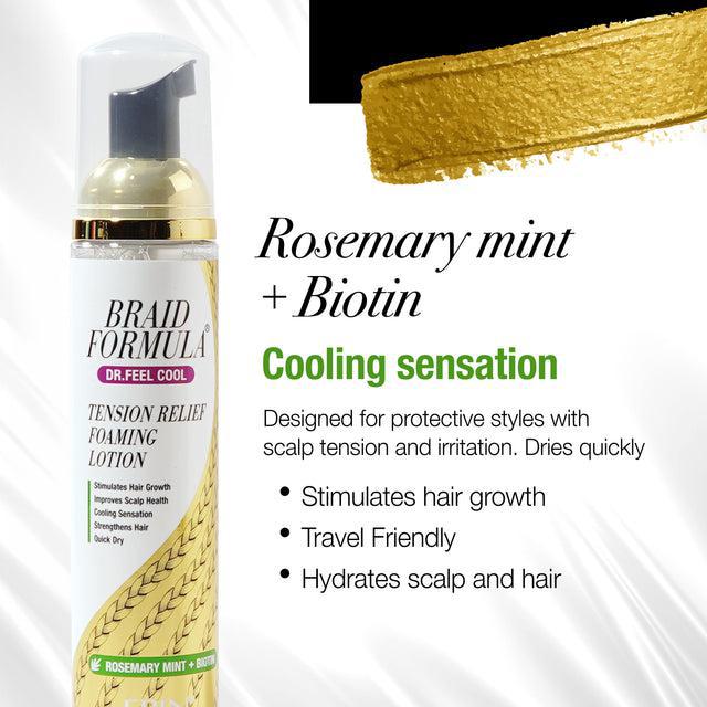 EBIN New York Dr. Feel Cool Tension Relief Foaming Lotion 3.38oz - Rosemary Mint + Biotin