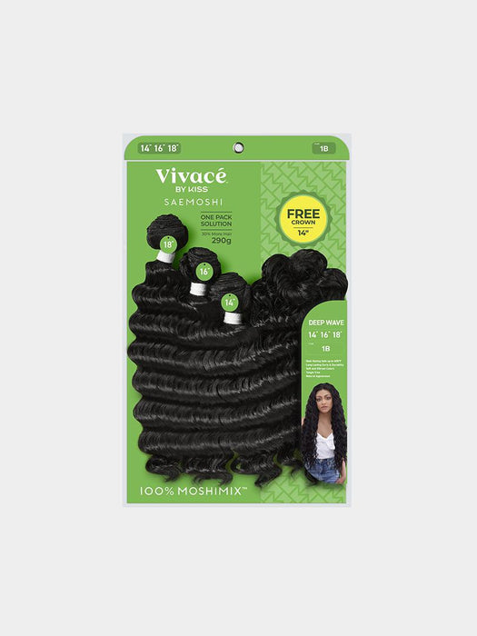 Vivace by KISS Saemoshi Deep Wave Multi Pack 14" 16" 18" + Crown