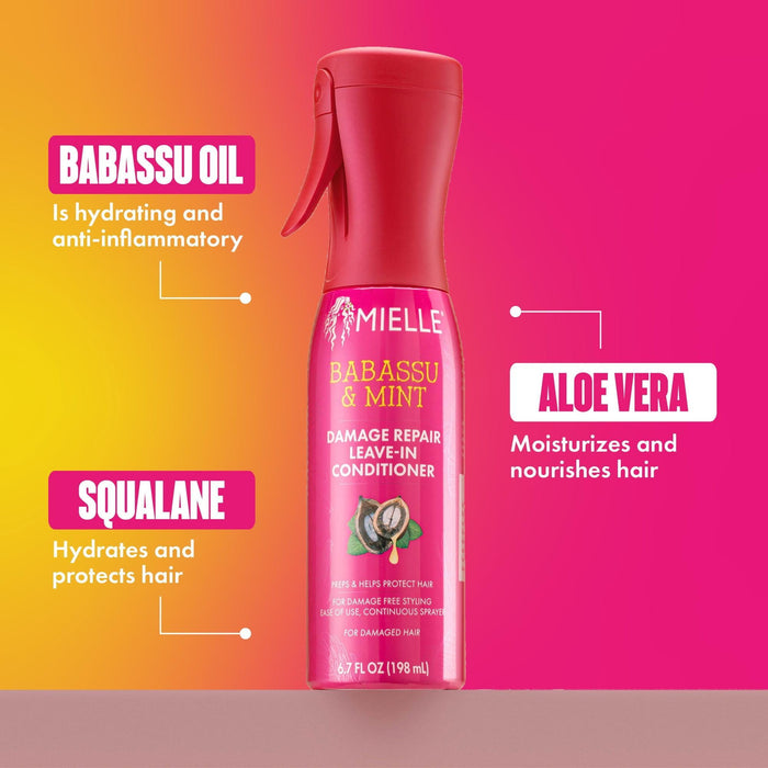 Mielle Babassu and Mint Damage Repair Leave In Conditioner 6.7oz