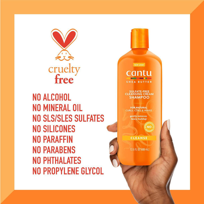 Cantu Shea Butter Sulfate-Free Cleansing Cream Shampoo 13.5oz