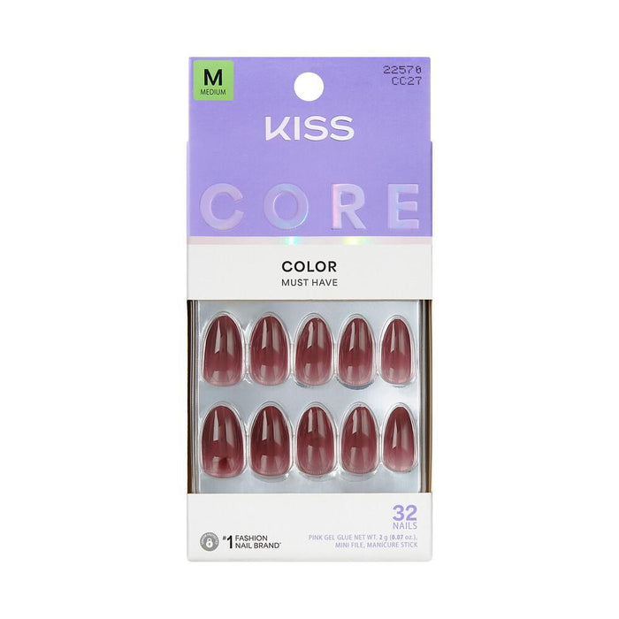 KISS Core Color Nails - Pinot Noir