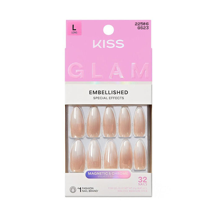 KISS Glam Embellished Nails - Day N Night