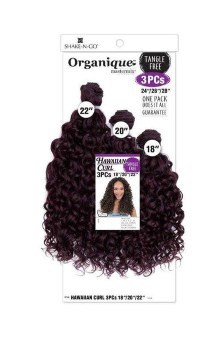 Shake N Go Organique Hawaiian Curl 3pcs 18"/20"/22"