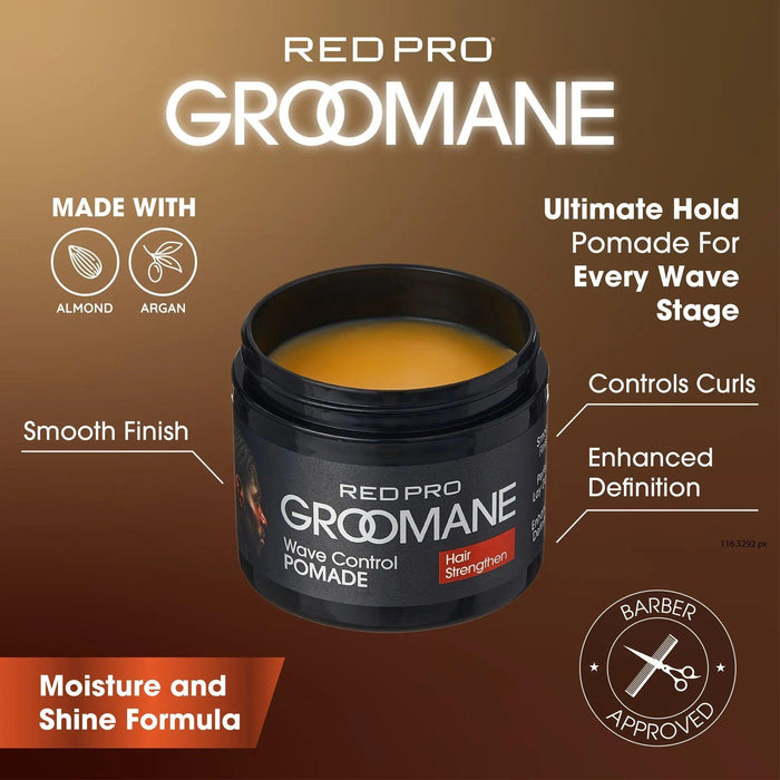 RED PRO Groomane Wave Control Pomade 3oz
