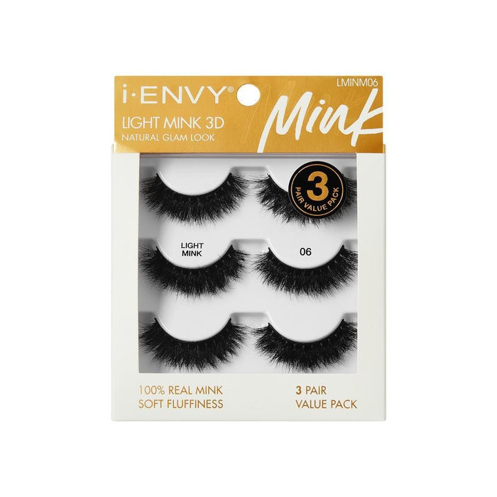 i-ENVY by KISS Light Mink Collection Strip Lashes Multi Pack