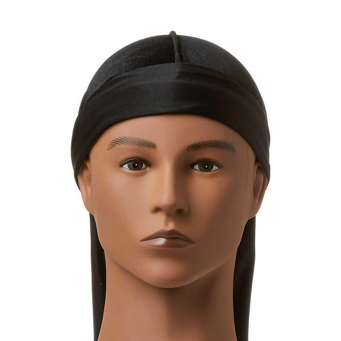 RED by Kiss Power Wave Velvet Luxe Durag - Black