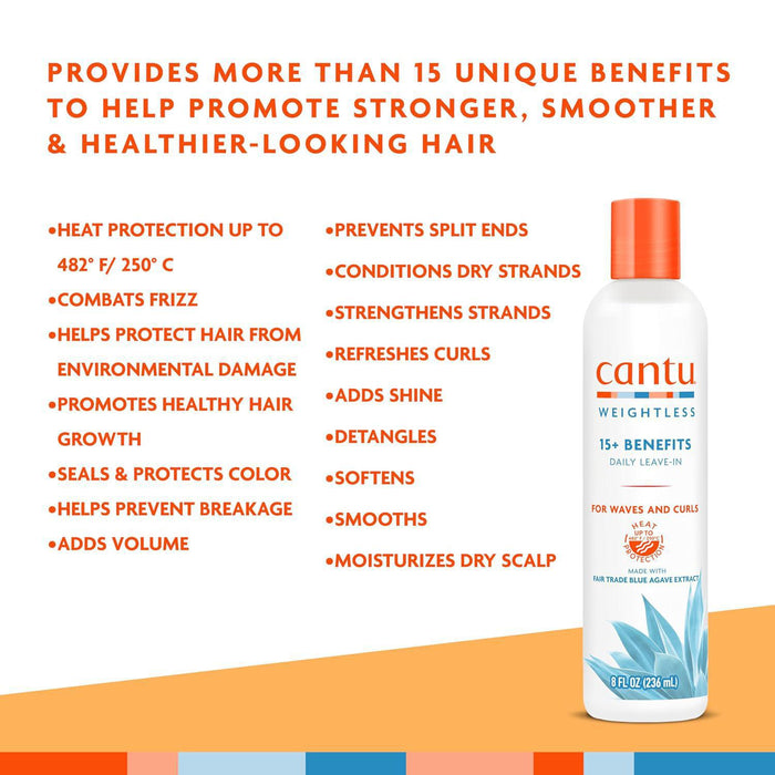 Cantu Weightless Daily Leave-In Cream 8oz