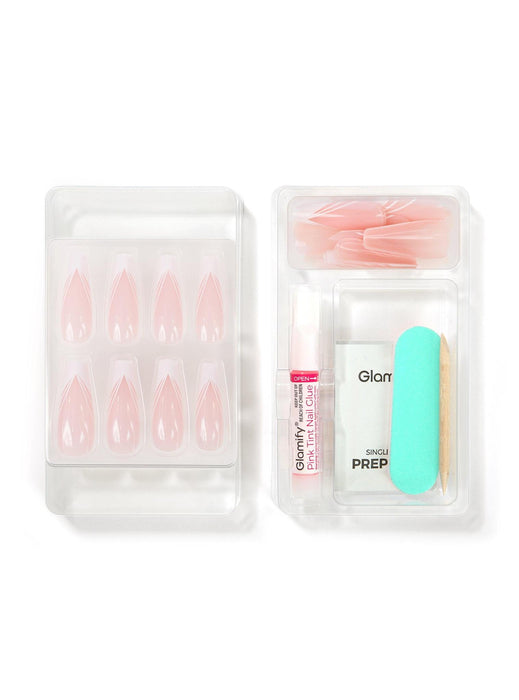 Absolute New York Glamify Iconic French Press On Nails - XL Coffin