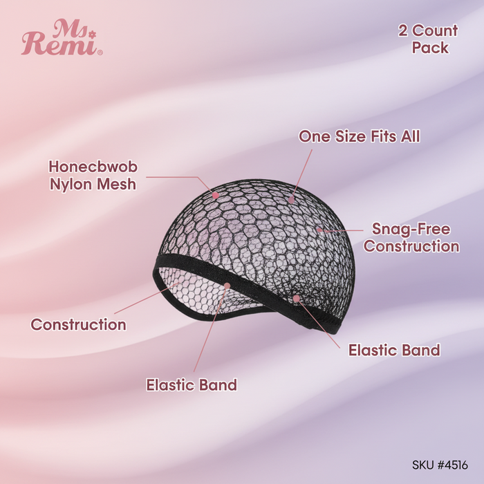 Annie Ms Remi Elastic Band Wave Net 2pcs