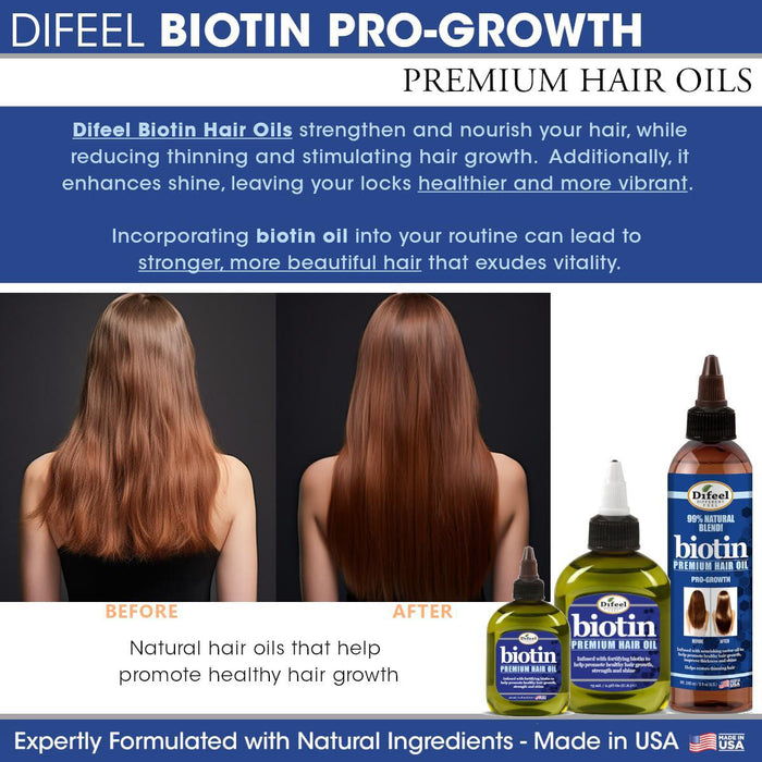 Difeel Biotin Premium Hair Oil 8oz
