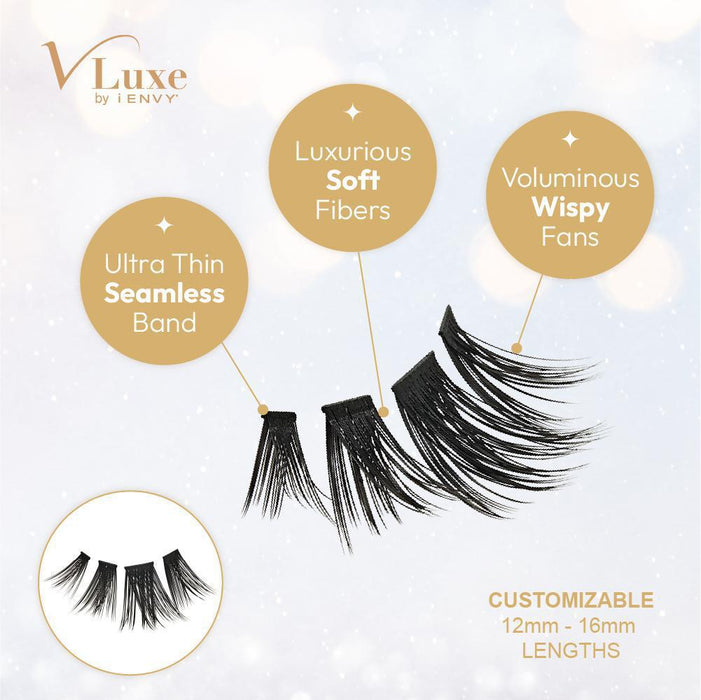 V-Luxe by i-ENVY Mini Extended Faux Mink Lash Cluster