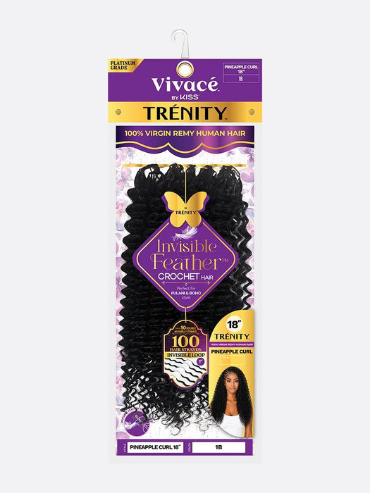 Vivace by KISS Trenity Invisible Feather Crochet Pineapple Curl 18"