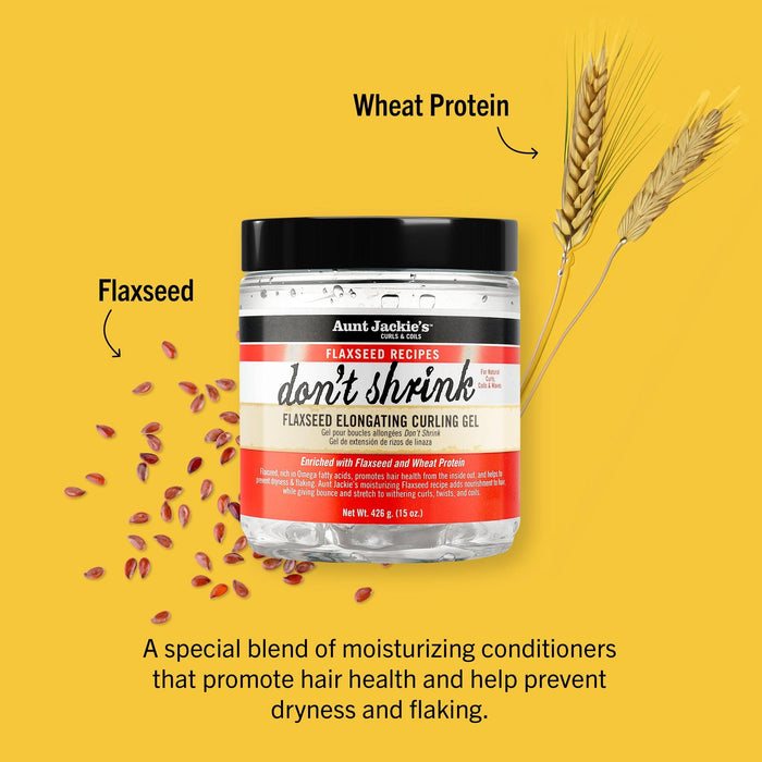 Aunt Jackie's Flaxseed Don't Shrink Curling Gel 15oz