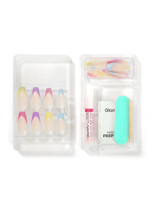 Absolute New York French Chic Press On Nails - Coffin Long