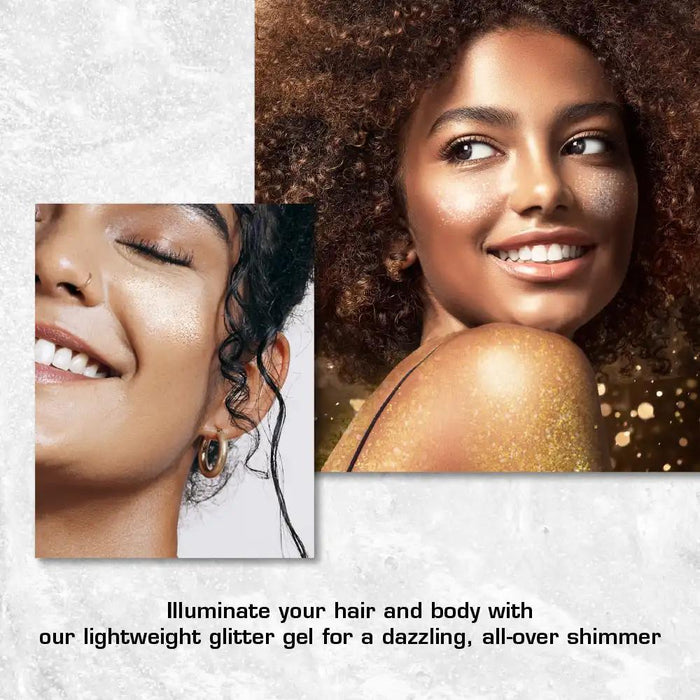 RED by KISS Radiant Glow Glitter Gel for Hair and Body