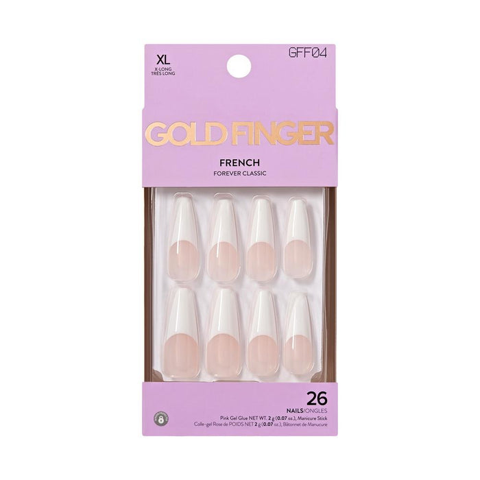 Gold Finger French Nails - Clean Beauty