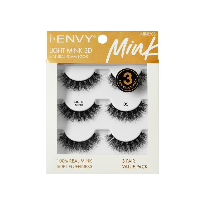i-ENVY by KISS Light Mink Collection Strip Lashes Multi Pack