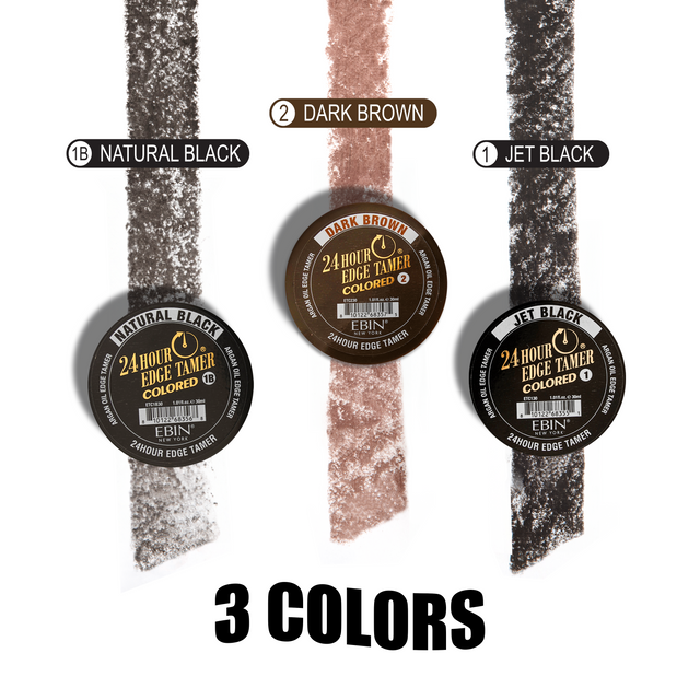 EBIN New York 24 Hour Colored Edge Tamer 1.01oz - Natural Black