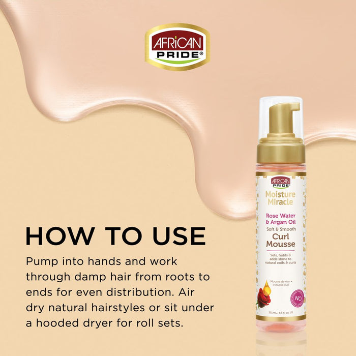 African Pride Moisture Miracle Curl Mousse 8.5oz