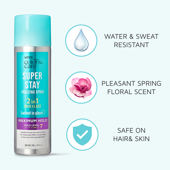 KISS Colors and Care Super Stay Freezing Spray 11oz