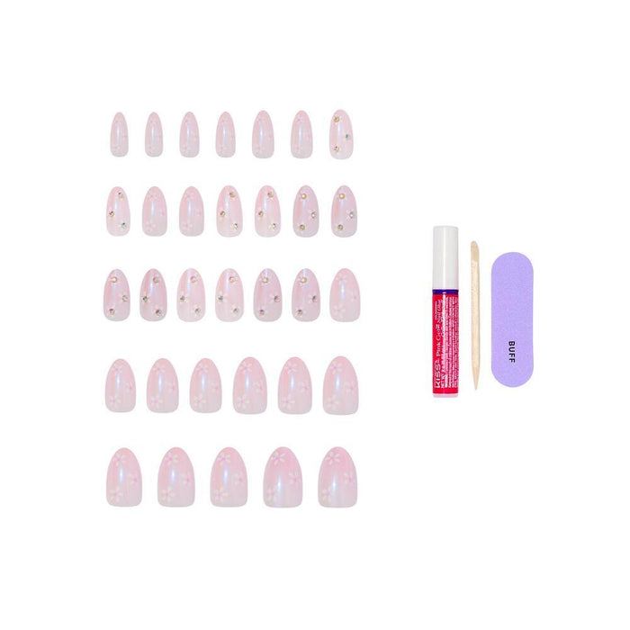 KISS Glam Jeweled Nails - Breeze of Bliss