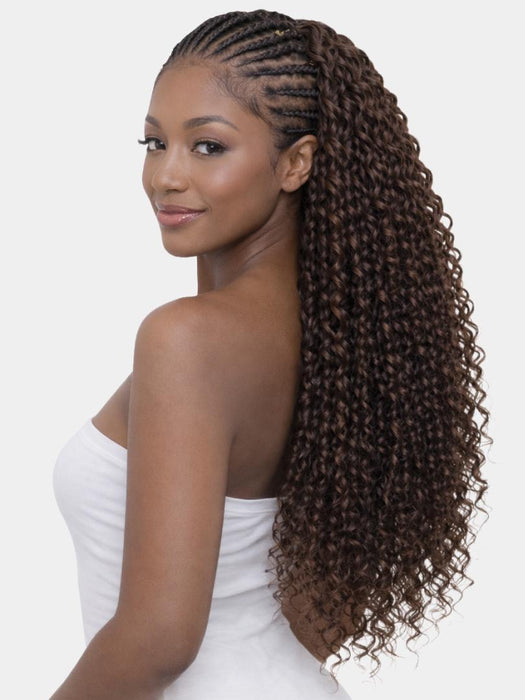Vivace by KISS Trueluxe Invisible Feather Crochet Deep Wave 18"
