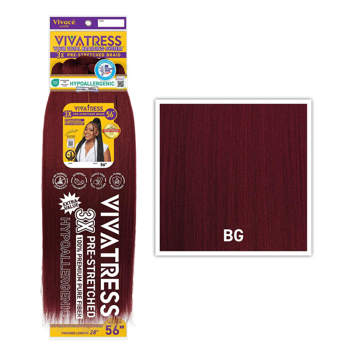 Vivace 3x Vivatress Pre-Stretched Braiding Hair 56"