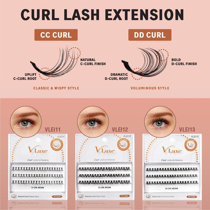 V-Luxe by i-ENVY CC and DD Curl Faux Mink Lash Clusters