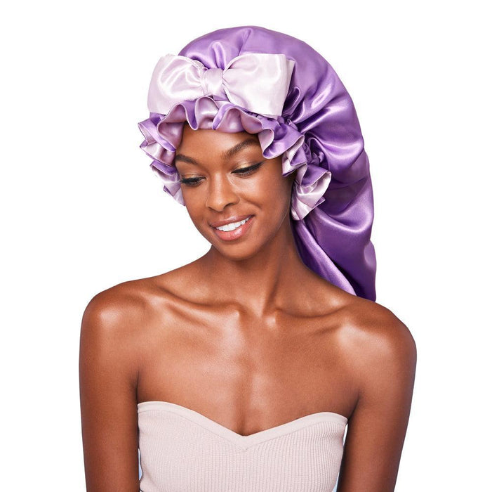 RED by KISS Ruffle Tie Braid Bonnet