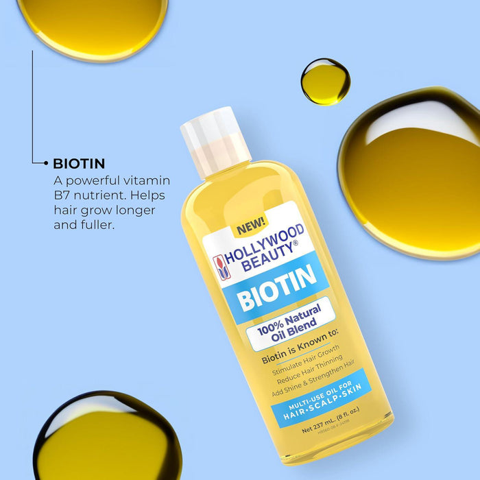 Hollywood Beauty Biotin Hair Oil 8oz
