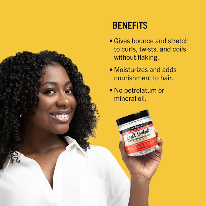 Aunt Jackie's Flaxseed Don't Shrink Curling Gel 15oz